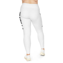 Load image into Gallery viewer, Plus Size Leggings Black and Blue