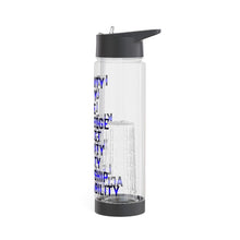 Load image into Gallery viewer, Infuser Water Bottle Black and Blue