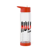 Load image into Gallery viewer, Infuser Water Bottle Black and Red