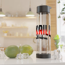 Load image into Gallery viewer, Infuser Water Bottle Black and Red