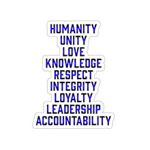 Load image into Gallery viewer, Black and Blue Die-Cut Stickers