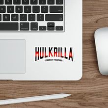 Load image into Gallery viewer, Hulkrilla's Red and Black Die-Cut Stickers