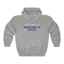 Load image into Gallery viewer, Hulkrilla's Purple and Black Unisex Heavy Blend™ Hooded Sweatshirt