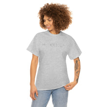 Load image into Gallery viewer, Horizontal Hulkrilla's words Black Unisex Heavy Cotton Tee (