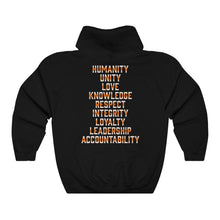 Load image into Gallery viewer, Hulkrilla's Orange Red and Black Unisex Heavy Blend™ Hooded Sweatshirt