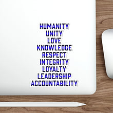 Load image into Gallery viewer, Black and Blue Die-Cut Stickers