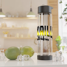 Load image into Gallery viewer, Infuser Water Bottle Black and Yellow