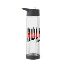Load image into Gallery viewer, Infuser Water Bottle Black and Red