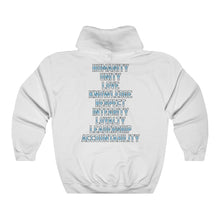 Load image into Gallery viewer, Hulkrilla's Baby Blue and White Unisex Heavy Blend™ Hooded Sweatshirt