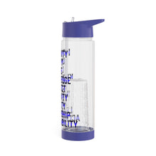 Load image into Gallery viewer, Infuser Water Bottle Black and Blue