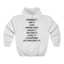 Load image into Gallery viewer, Hulkrilla's Black and White Unisex Heavy Blend™ Hooded Sweatshirt