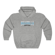 Load image into Gallery viewer, Hulkrilla's Baby Blue and White Unisex Heavy Blend™ Hooded Sweatshirt