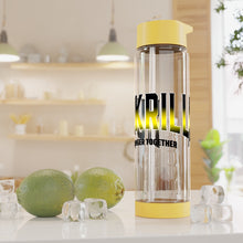 Load image into Gallery viewer, Infuser Water Bottle Black and Yellow