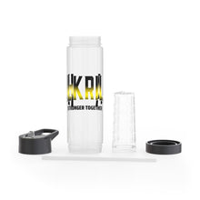 Load image into Gallery viewer, Infuser Water Bottle Black and Yellow