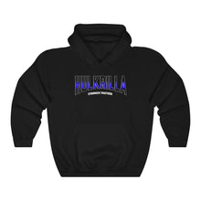 Load image into Gallery viewer, Hulkrilla's Black and Blue Unisex Heavy Blend™ Hooded Sweatshirt