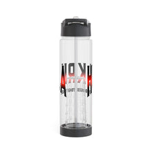 Load image into Gallery viewer, Infuser Water Bottle Black and Red