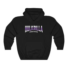 Load image into Gallery viewer, Hulkrilla's Purple and Black Unisex Heavy Blend™ Hooded Sweatshirt