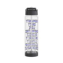 Load image into Gallery viewer, Infuser Water Bottle Black and Blue