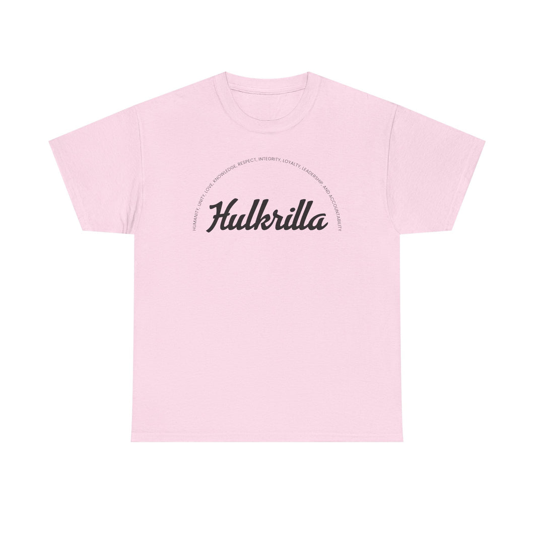 Hulkrilla's around the worlds words Unisex Heavy Cotton Tee