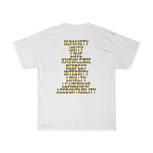 Load image into Gallery viewer, Hulkrilla&#39;s Gold and Black Unisex Heavy Cotton Tee
