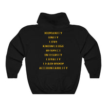 Load image into Gallery viewer, Hulkrilla&#39;s Gold and Black Unisex Heavy Blend™ Hooded Sweatshirt

