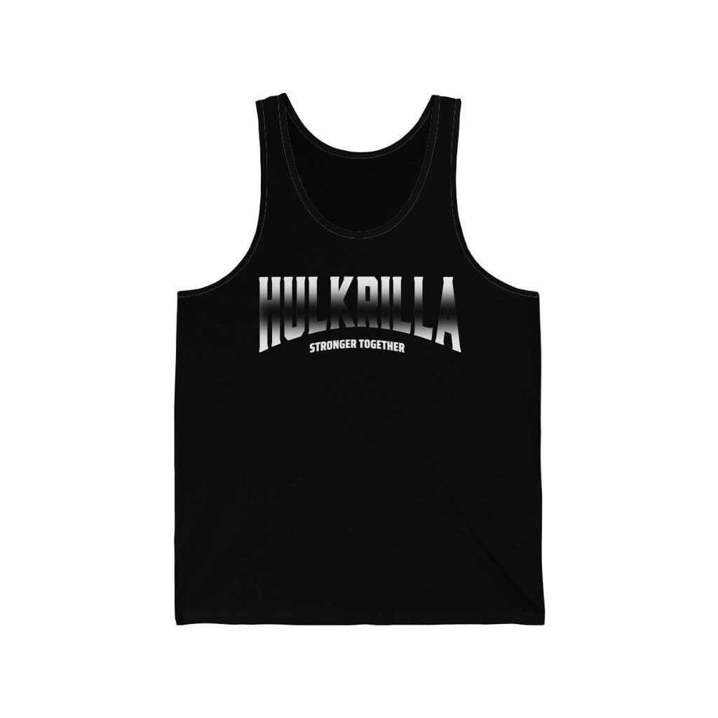 Black and White Unisex Jersey Tank