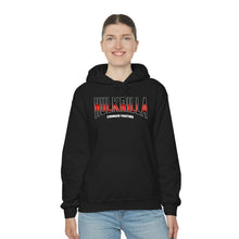 Load image into Gallery viewer, Hulkrilla&#39;s Red and Black Unisex Heavy Blend™ Hooded Sweatshirt
