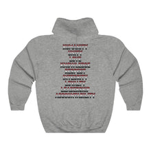 Load image into Gallery viewer, Hulkrilla&#39;s Burgundy and Black Unisex Heavy Blend™ Hooded Sweatshirt
