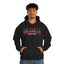 Load image into Gallery viewer, Hulkrilla&#39;s Red and Black Unisex Heavy Blend™ Hooded Sweatshirt
