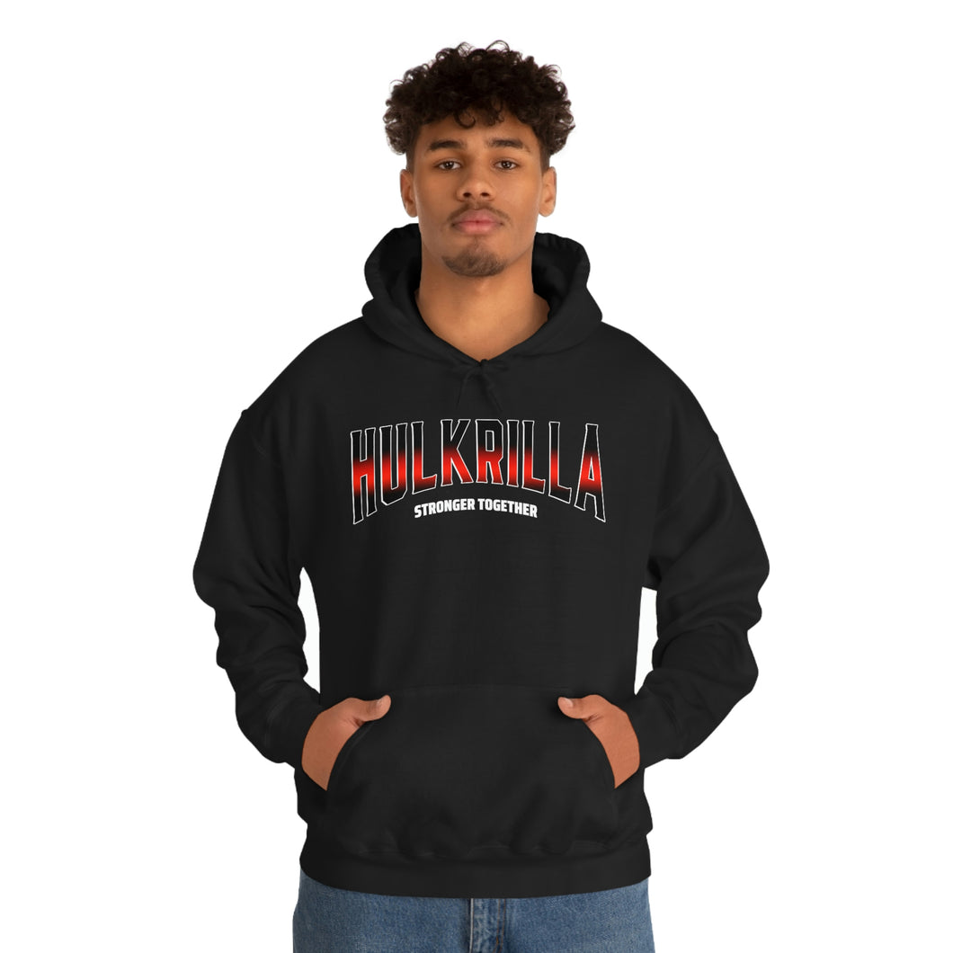 Hulkrilla's Red and Black Unisex Heavy Blend™ Hooded Sweatshirt