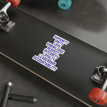 Load image into Gallery viewer, Black and Blue Die-Cut Stickers
