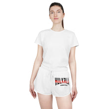 Load image into Gallery viewer, Women&#39;s Relaxed Shorts Black and Red
