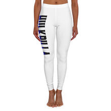 Load image into Gallery viewer, Women&#39;s Spandex Leggings Black and Blue
