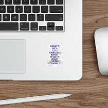 Load image into Gallery viewer, Black and Blue Die-Cut Stickers
