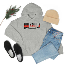 Load image into Gallery viewer, Hulkrilla&#39;s Red and Black Unisex Heavy Blend™ Hooded Sweatshirt
