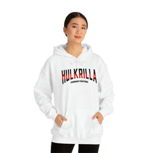Load image into Gallery viewer, Hulkrilla&#39;s Red and Black Unisex Heavy Blend™ Hooded Sweatshirt
