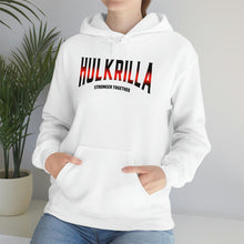 Load image into Gallery viewer, Hulkrilla&#39;s Red and Black Unisex Heavy Blend™ Hooded Sweatshirt
