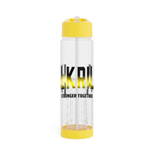 Load image into Gallery viewer, Infuser Water Bottle Black and Yellow
