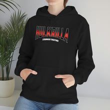 Load image into Gallery viewer, Hulkrilla&#39;s Red and Black Unisex Heavy Blend™ Hooded Sweatshirt
