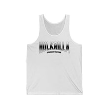 Load image into Gallery viewer, Black and White Unisex Jersey Tank

