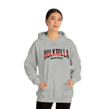 Load image into Gallery viewer, Hulkrilla&#39;s Red and Black Unisex Heavy Blend™ Hooded Sweatshirt
