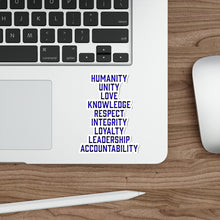 Load image into Gallery viewer, Black and Blue Die-Cut Stickers
