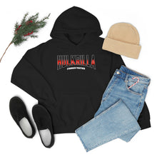 Load image into Gallery viewer, Hulkrilla&#39;s Red and Black Unisex Heavy Blend™ Hooded Sweatshirt
