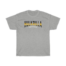 Load image into Gallery viewer, Hulkrilla&#39;s Gold and Black Unisex Heavy Cotton Tee
