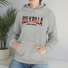Load image into Gallery viewer, Hulkrilla&#39;s Red and Black Unisex Heavy Blend™ Hooded Sweatshirt
