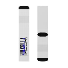 Load image into Gallery viewer, HULKRILLA Black &amp; Blue Socks
