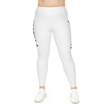 Load image into Gallery viewer, Plus Size Leggings Black and Blue

