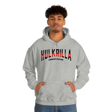 Load image into Gallery viewer, Hulkrilla&#39;s Red and Black Unisex Heavy Blend™ Hooded Sweatshirt
