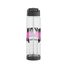 Load image into Gallery viewer, Infuser Water Bottle Pink and Black
